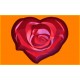 396 - Сердце роза, форма для мыла