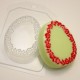 Яйцо плоское Цветочная рамка, форма для мыла