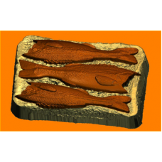 529 - Бутерброд со шпротами, форма для мыла