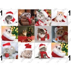 Новогодние котята, картинки для мыла